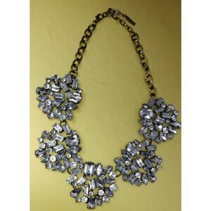 Sugar Fix Necklace‎ Chunky Rhinestone Adjustable Chain Signed Bling Hollywood